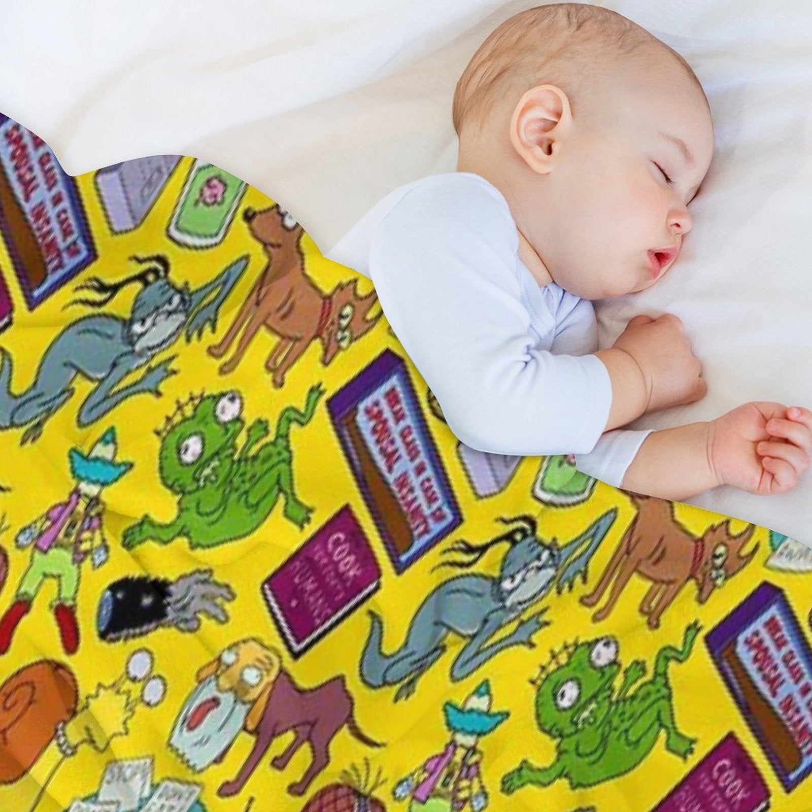 Treehouse of Horror Travel-friendly Throw Blanket