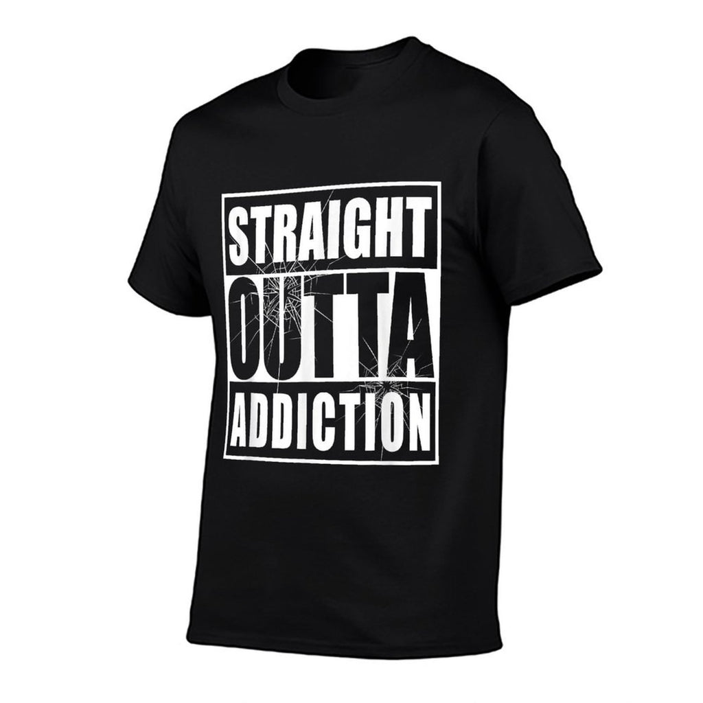Straight Outta Addiction - Funny Counseling  Vintage-inspired T-Shirt
