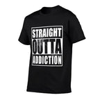 Straight Outta Addiction - Funny Counseling  Vintage-inspired T-Shirt
