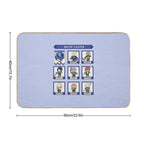 Fire Emblem Three Houses Blue Lions House Pixel Parody  Pet-Safe Bath Mat