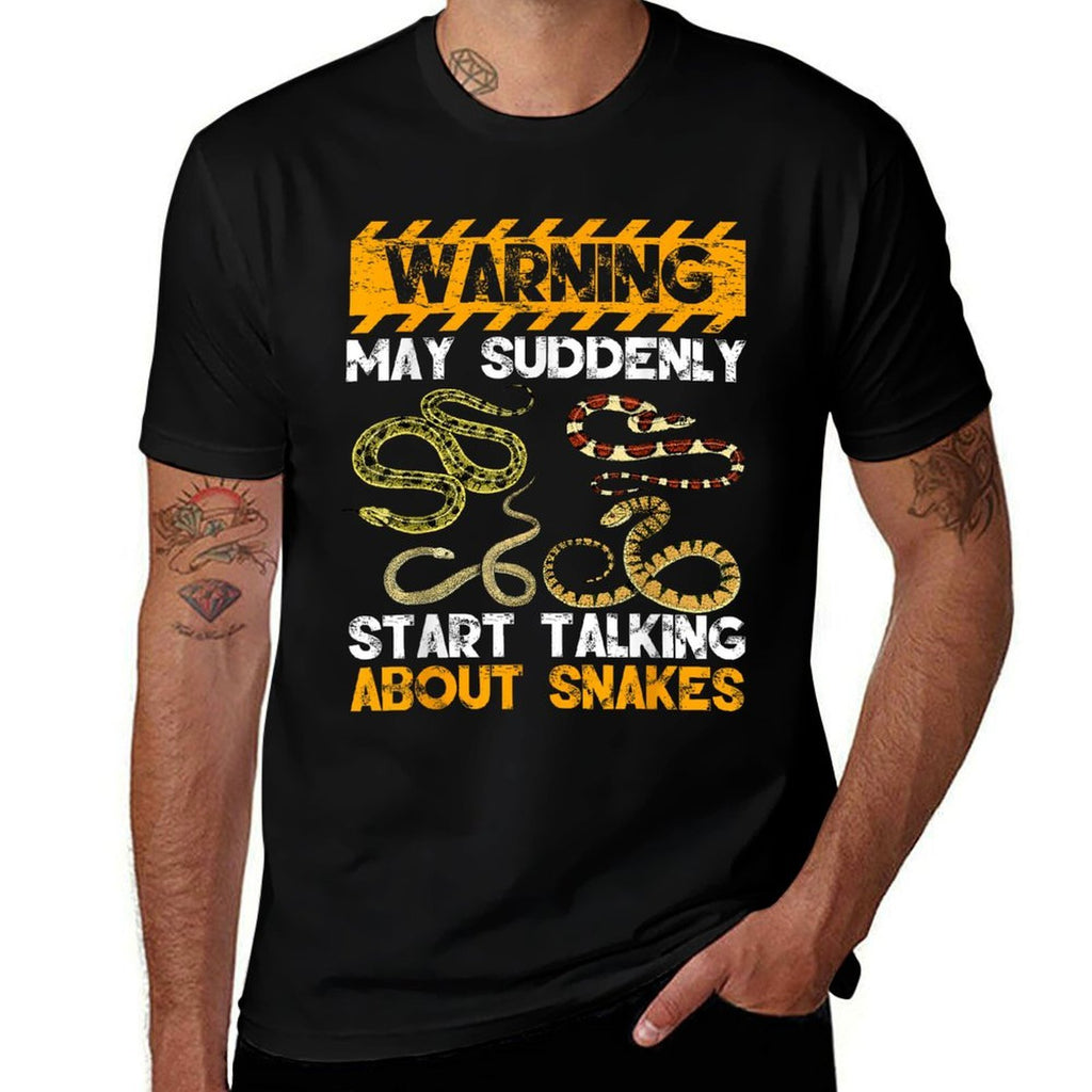Snake Lover Warning May Suddenly Start Talking About Snakes  Polyester Blend T-Shirt