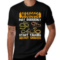 Snake Lover Warning May Suddenly Start Talking About Snakes  Polyester Blend T-Shirt
