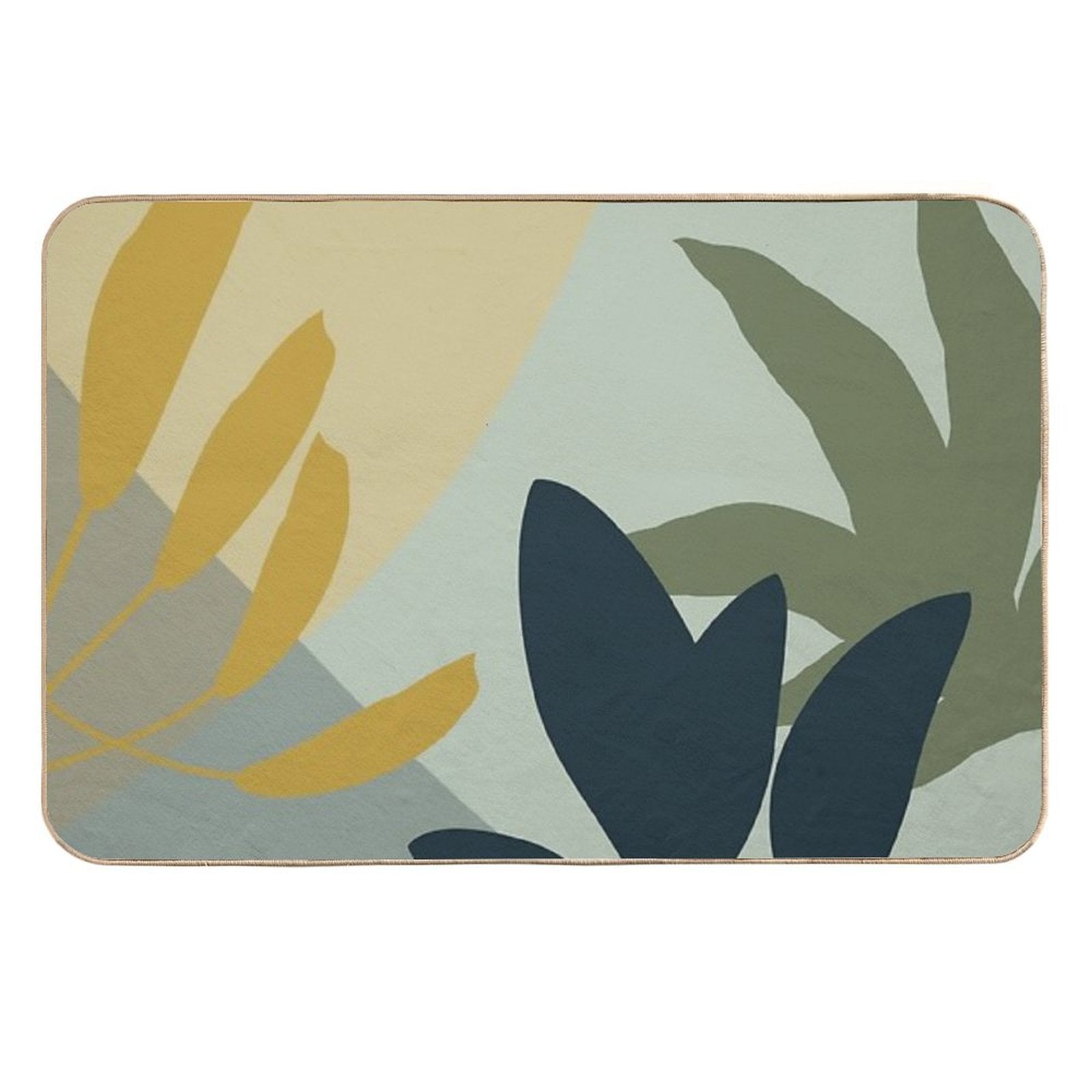 Modern Tropics Abstract Art Design  Versatile Bath Mat