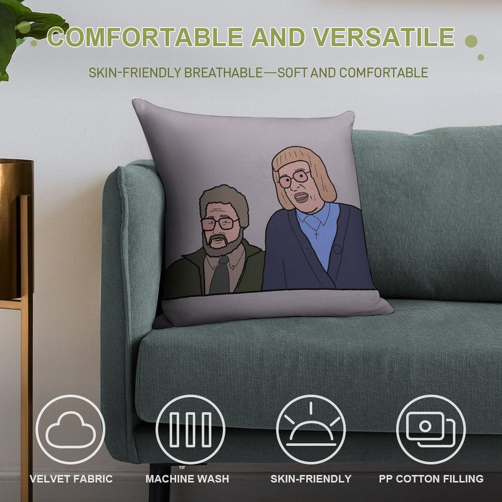 Holiday From Hell Come Fly With Me Judith And Peter Soft Decorative Cover Throw Pillow