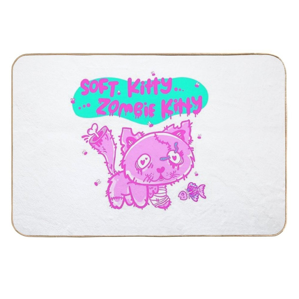 ZOMBIE KITTY  Eco-Friendly Bath Mat