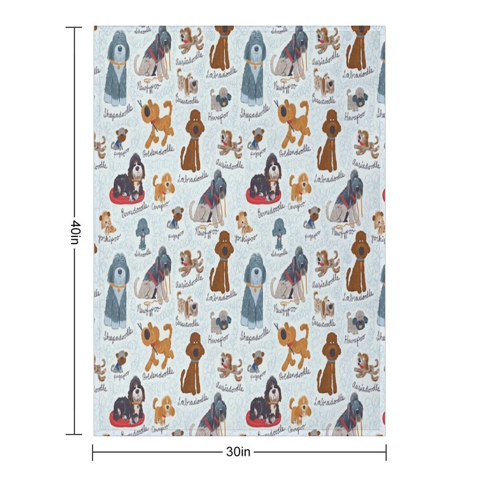 Oodles of Doodles Quick-dry Throw Blanket