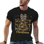 Camo Merry Christmas Camouflage Christmas Tree  Stretchy T-Shirt