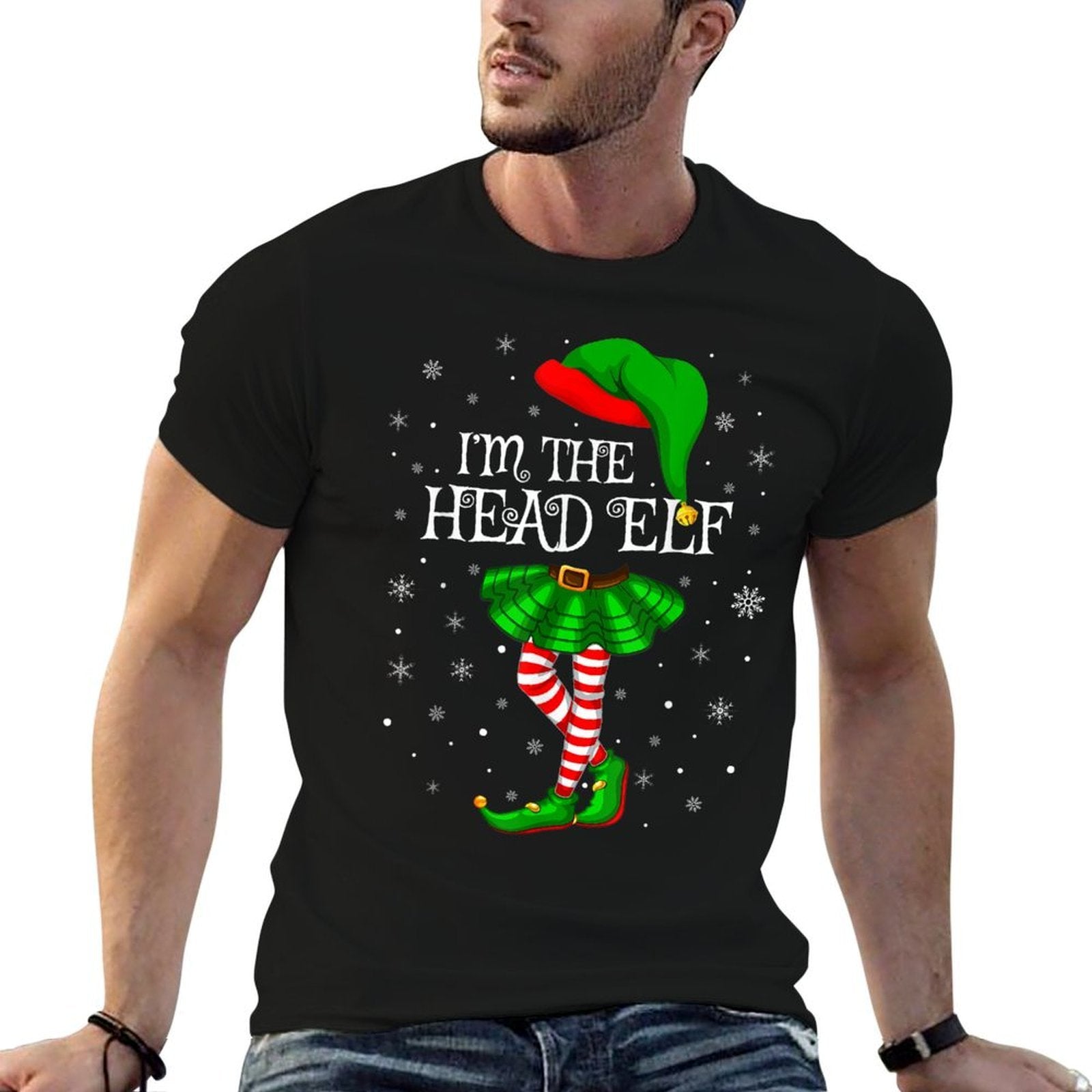Matching Family Group Im The Head Elf Christmas  Vintage-inspired T-Shirt