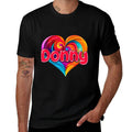 I Heart Love Donny First Name Tshirt Colorful Named  Polyester Blend T-Shirt