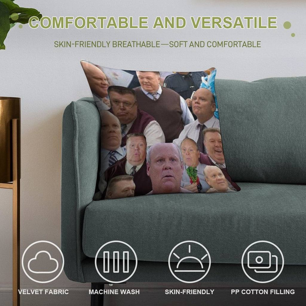 Hitchcock And Scully Collage Soft Multiple Sizes Throw Pillow