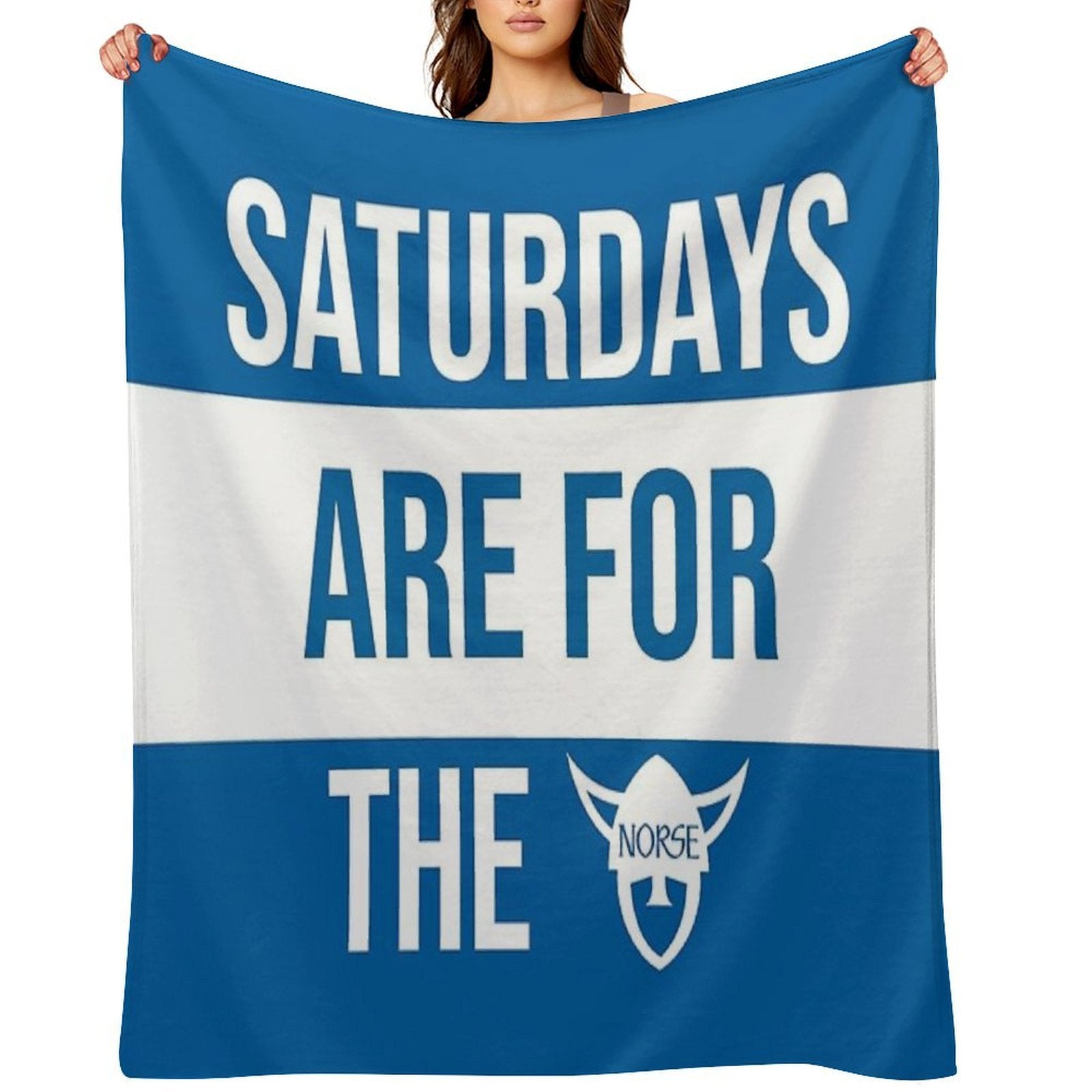 Luther College Saturdays Are For The Norse Plush Throw Blanket