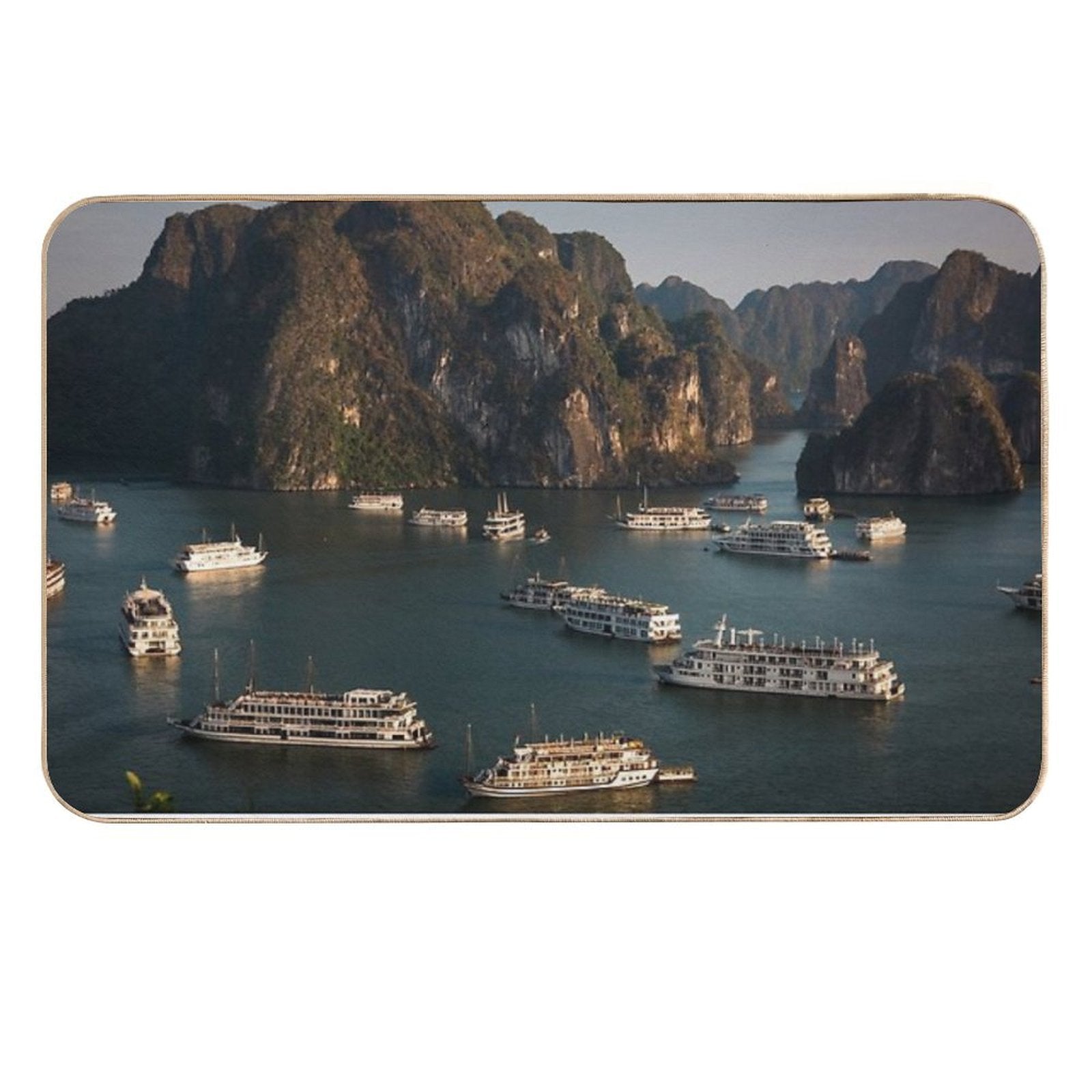 Halong Bay Vietnam Just before Sunset  Odorless Bath Mat