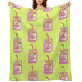 Silly Goose Juice Plush Throw Blanket