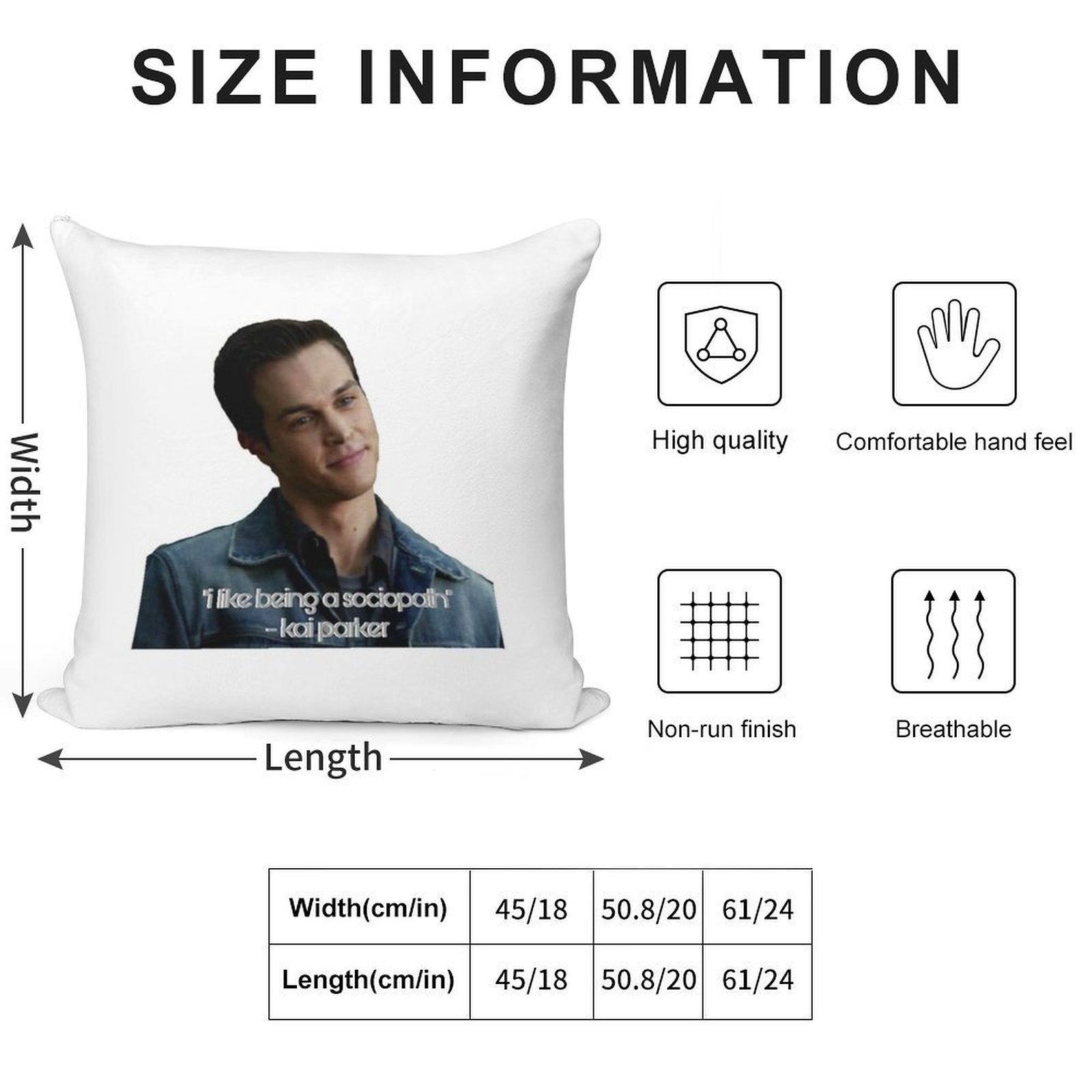 Kai Parker Soft Luxury Feel Throw Pillow