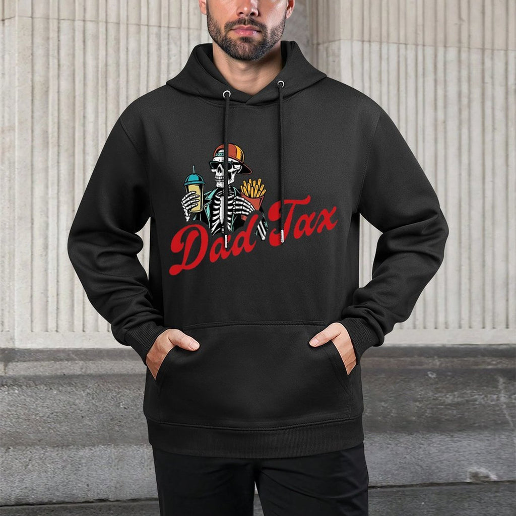 Dad Tax Making Sure It's Not Poison Skeleton (2 SIDES) Shape Retention Hoodie