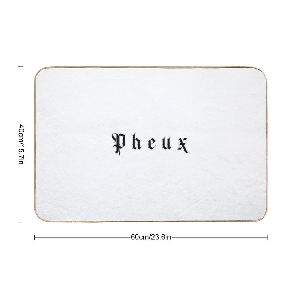 Pheux Typo  Multi-Purpose Bath Mat