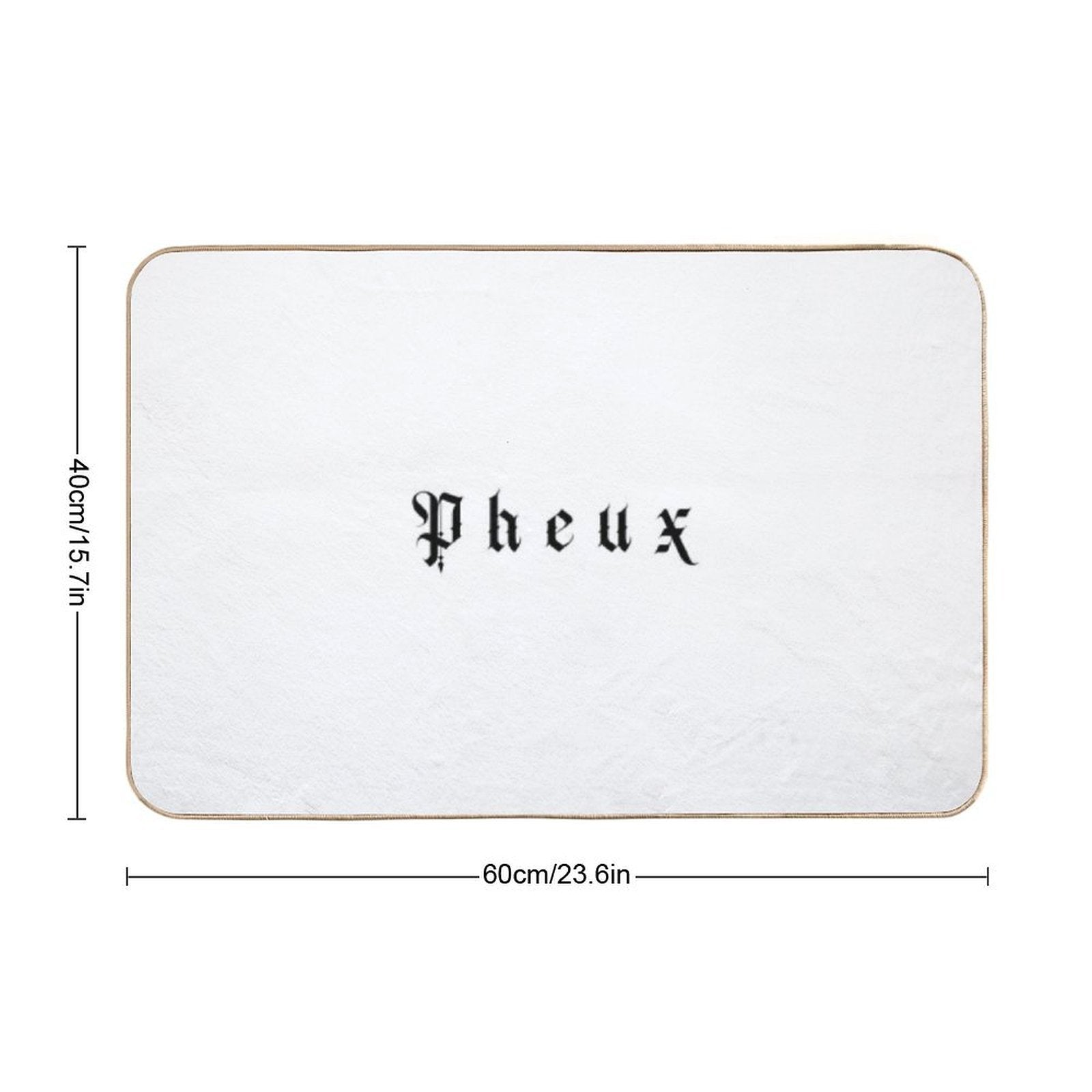 Pheux Typo  Multi-Purpose Bath Mat
