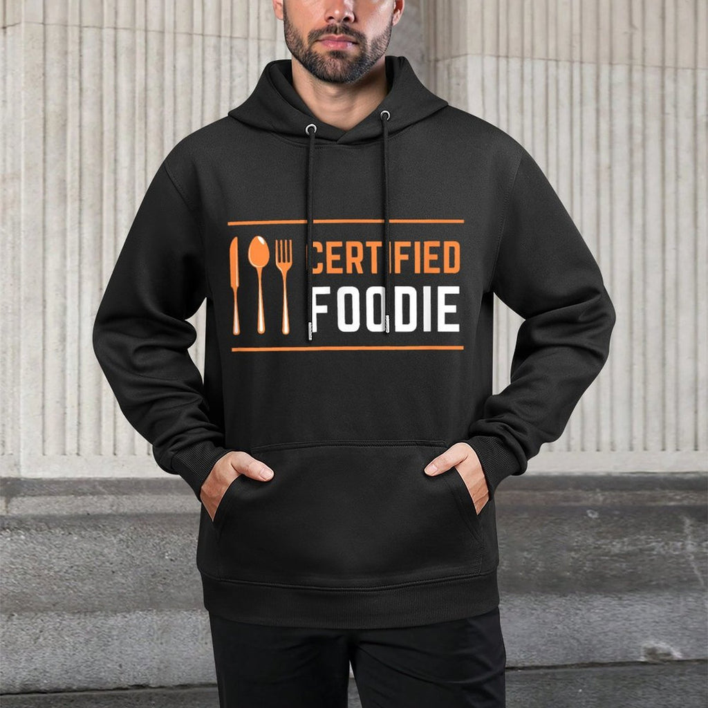 Certified Foodie Funny Designs for Food And Snack Lovers Pilling-Resistant Hoodie