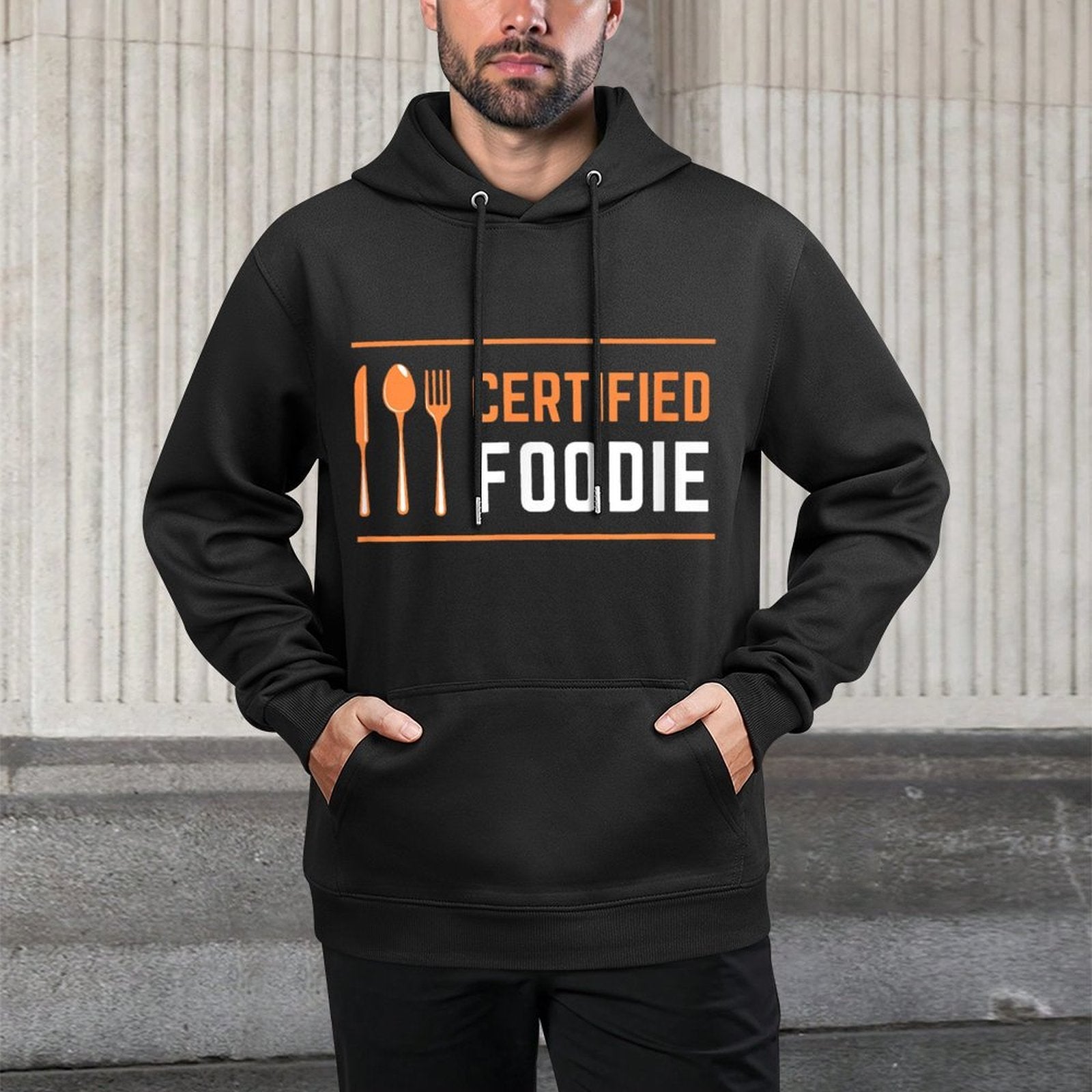 Certified Foodie Funny Designs for Food And Snack Lovers Pilling-Resistant Hoodie
