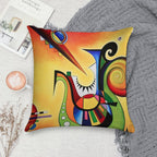 Homage to Kandinsky,  Sailing Soft Hidden Zipper Throw Pillow