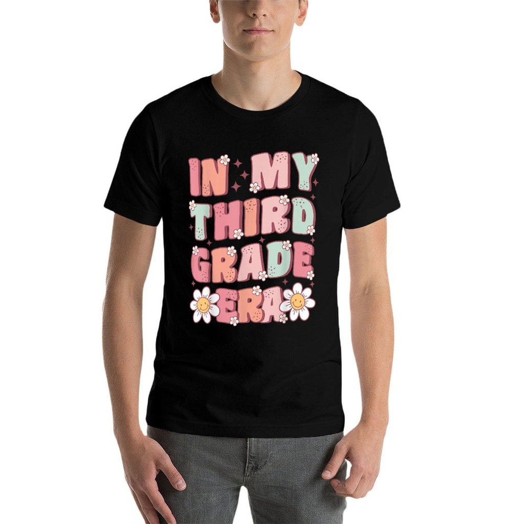 In My Third Grade Era Cute Groovy 3rd Grade Back to School  Polyester Blend T-Shirt