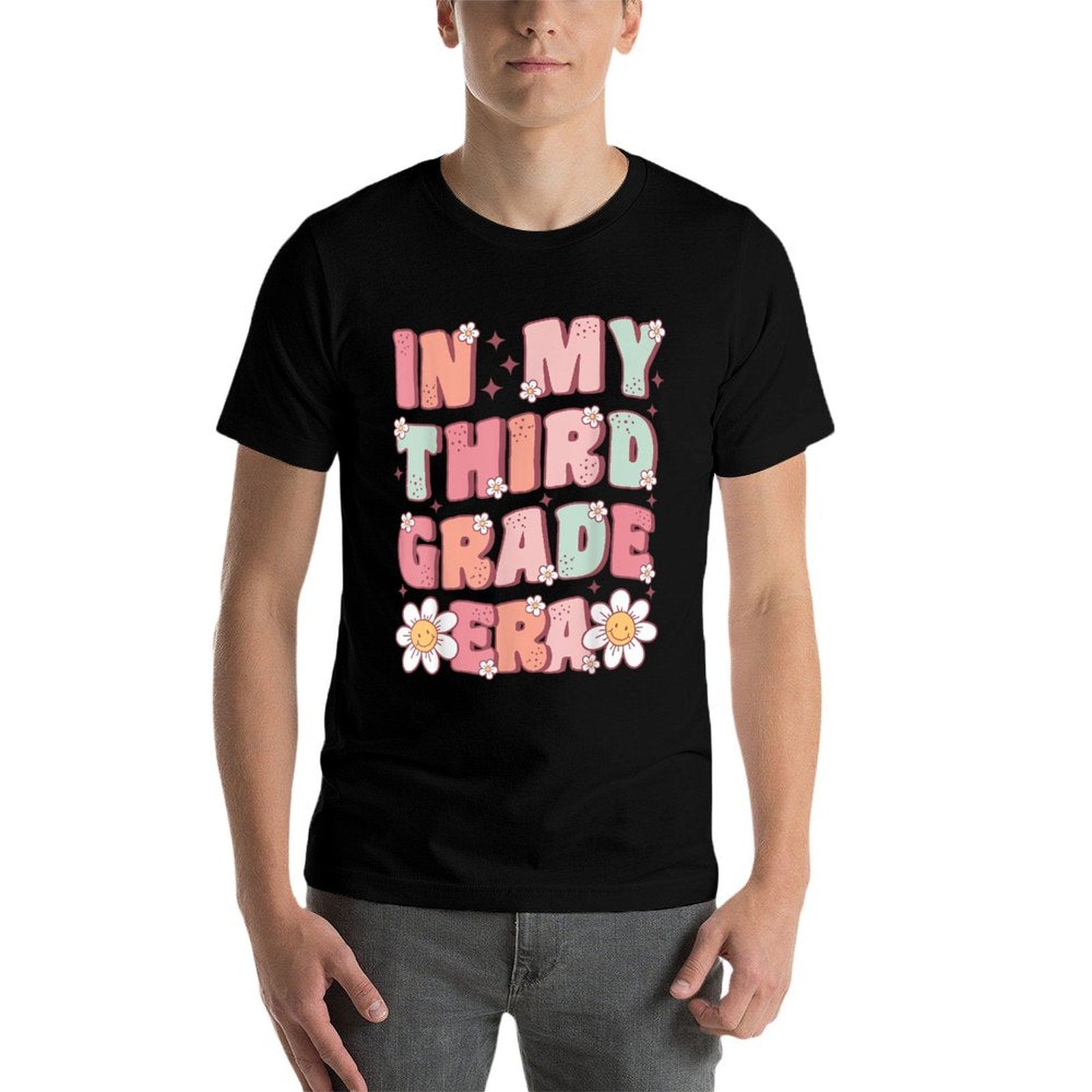 In My Third Grade Era Cute Groovy 3rd Grade Back to School  Polyester Blend T-Shirt