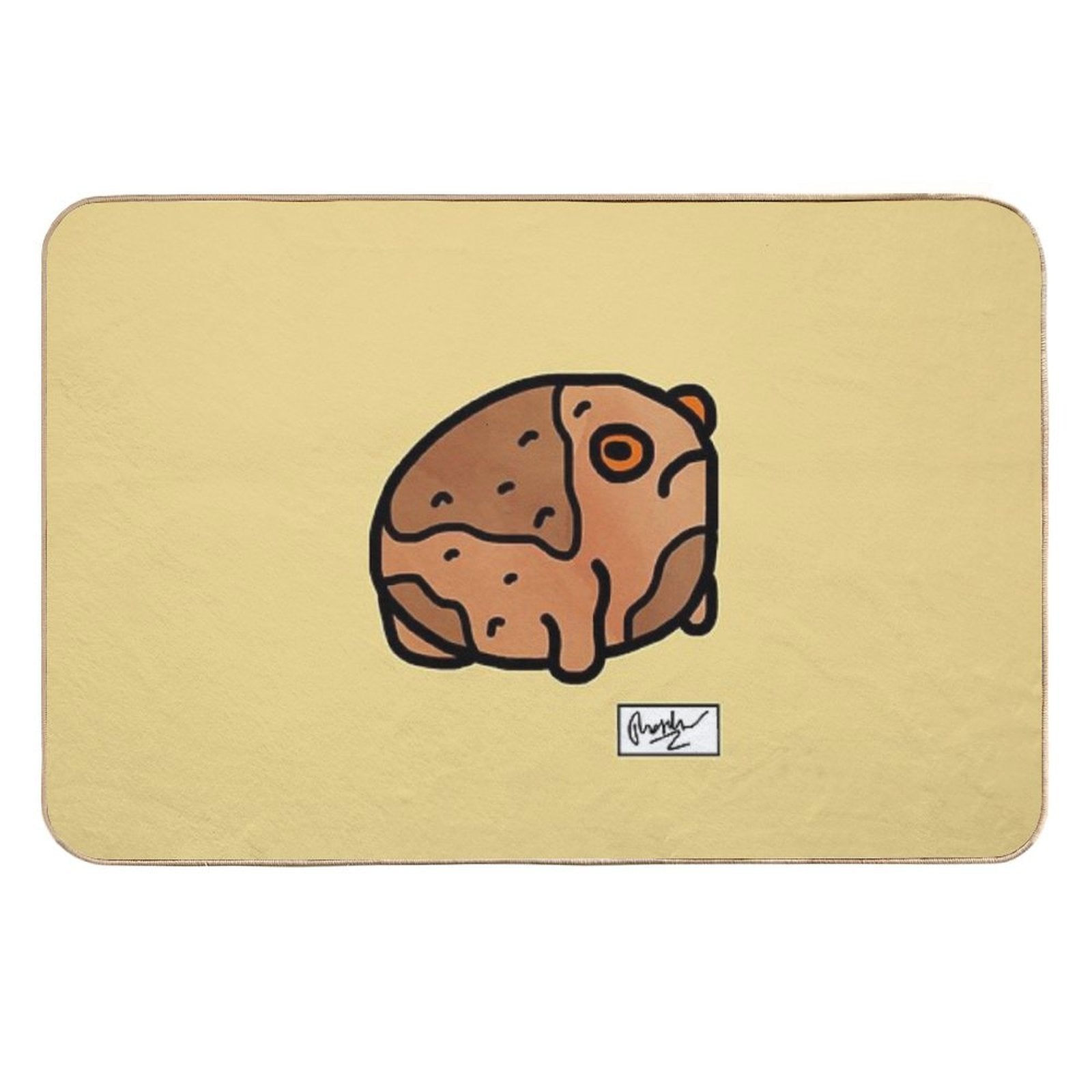 Desert Rain Frog Doodle  High-Traffic Bath Mat