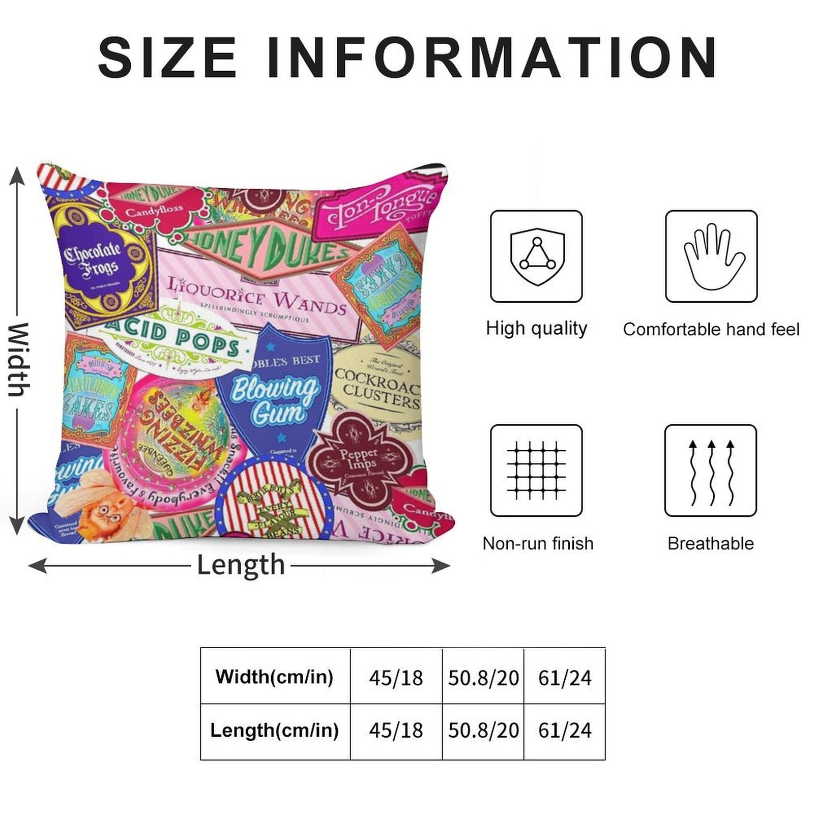 Wizard Candy Soft Gift Ready Throw Pillow