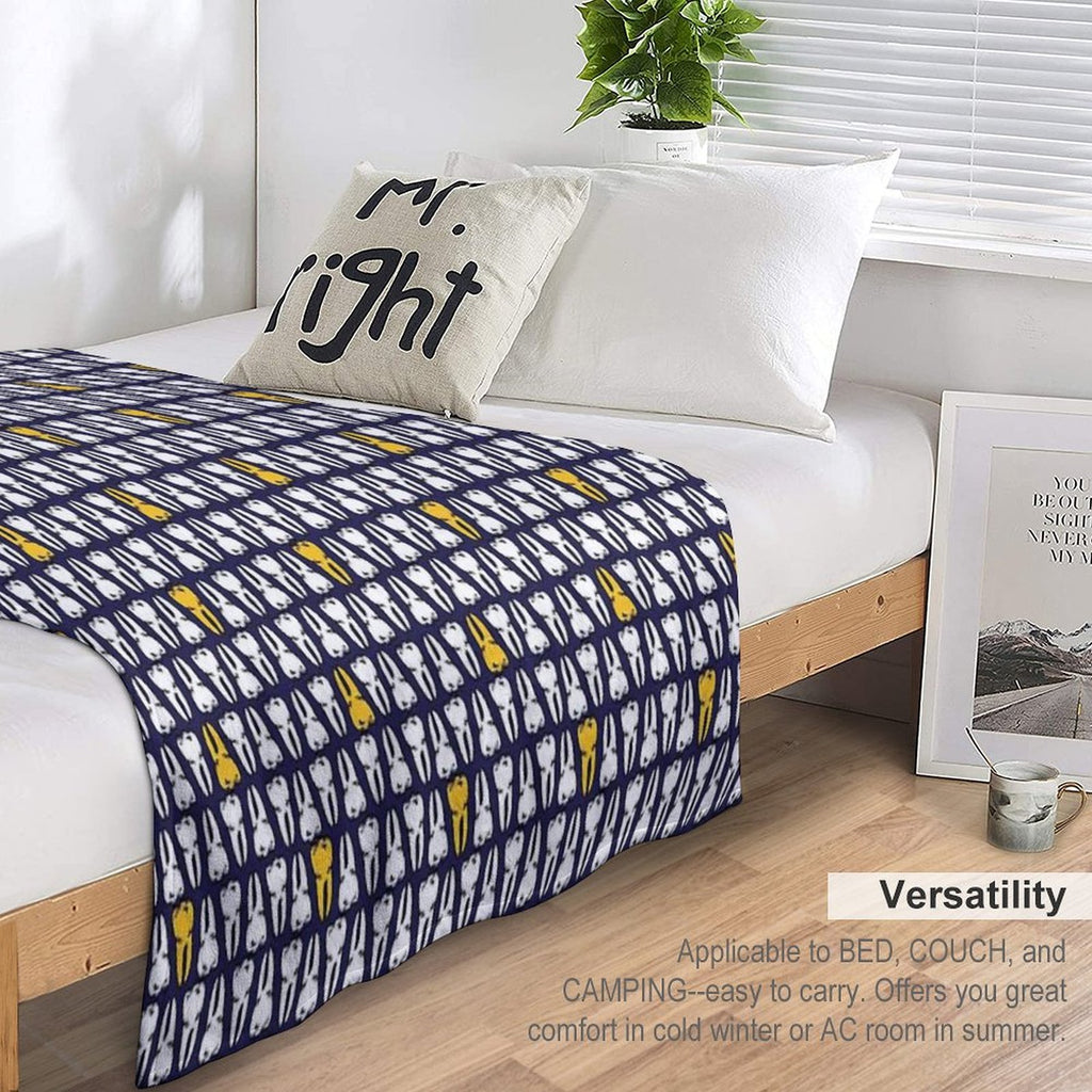 Gold Tooth Durable Throw Blanket