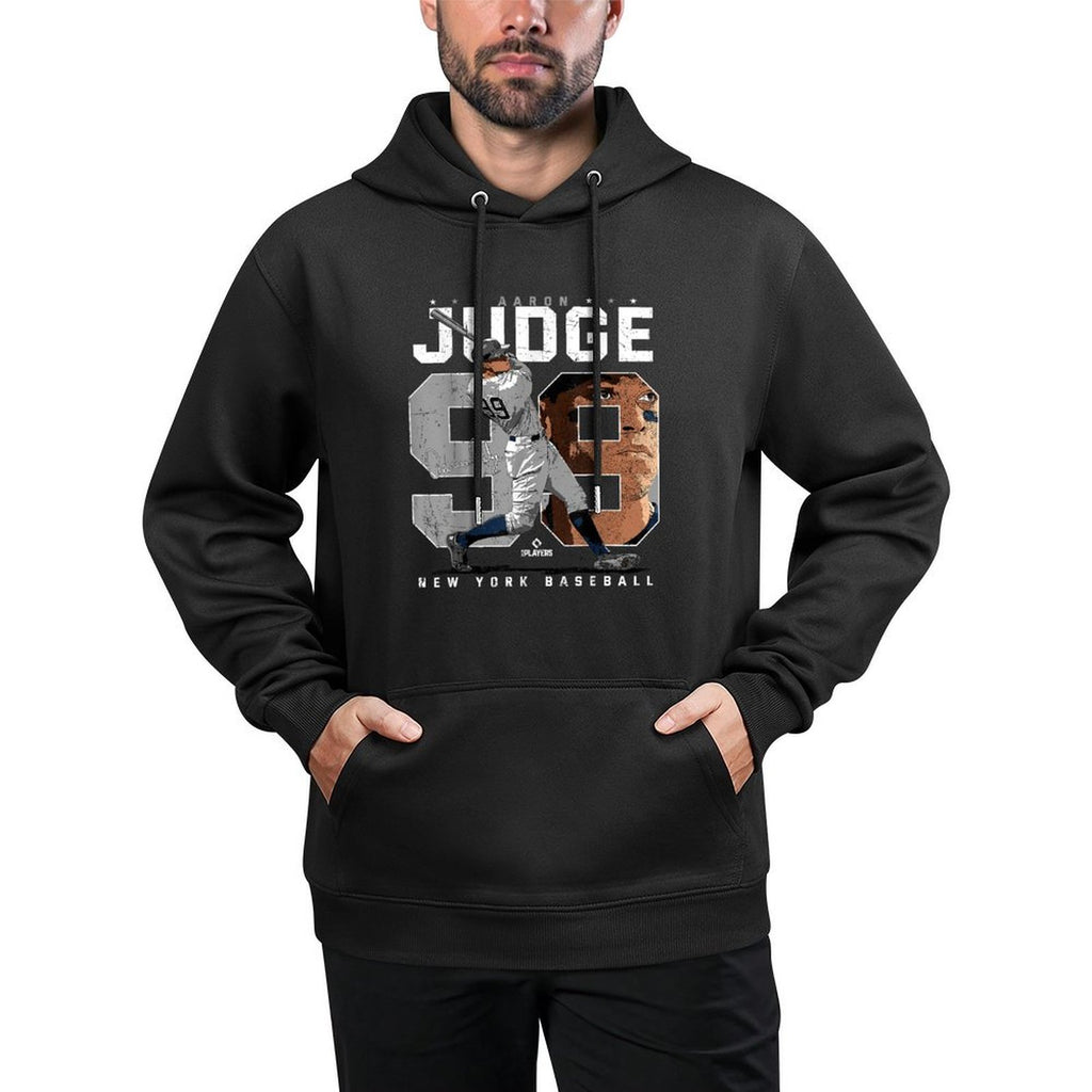 Aaron Judge Number Portrait Baj New York MLBPA Customizable Surface Hoodie