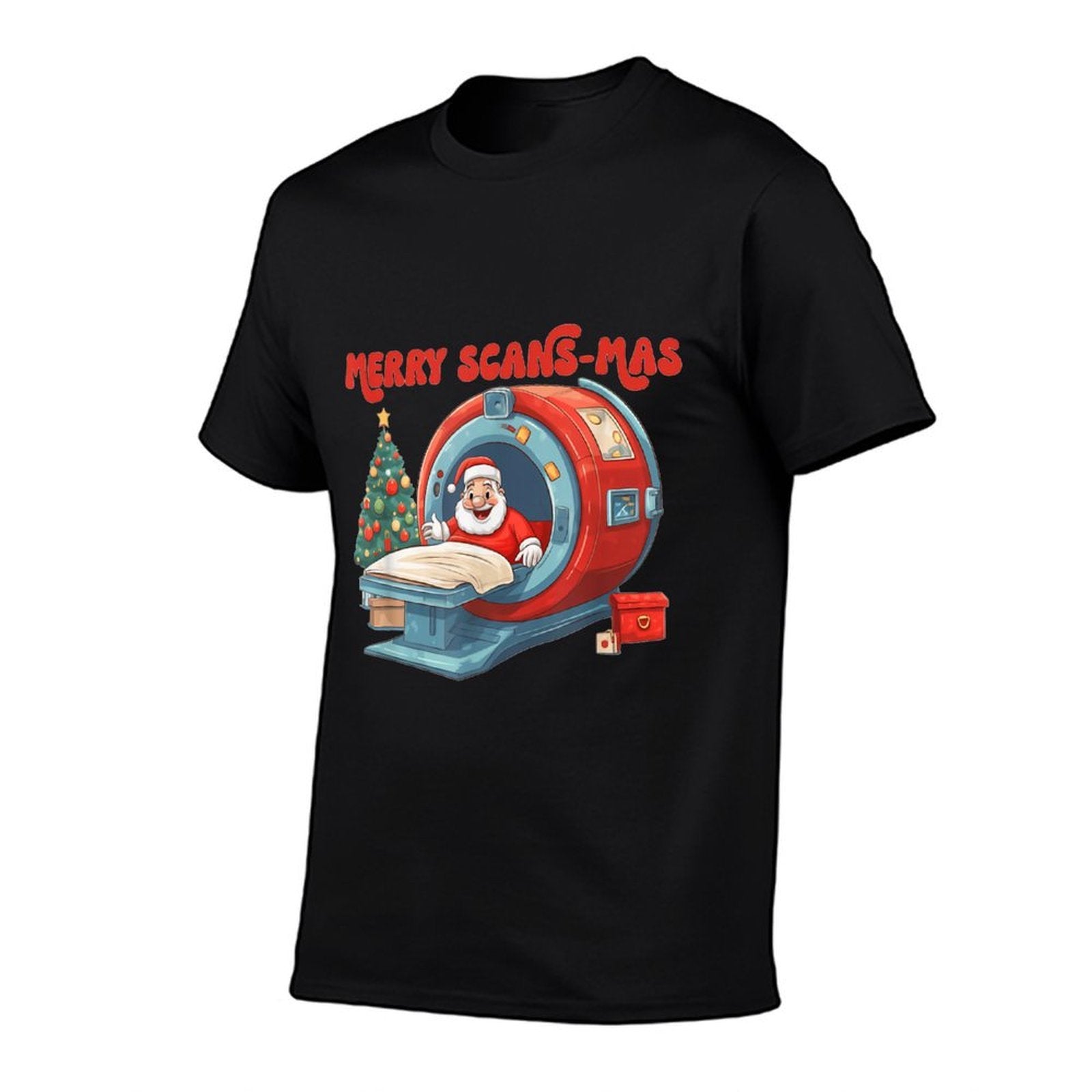 Radiology Christmas Funny Santa CT Tech MRI Tech Holiday  Stretchy T-Shirt