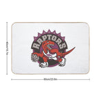 VELOCIRAPTOR DRIBBLING A BASKETBALL  Long-Lasting Bath Mat
