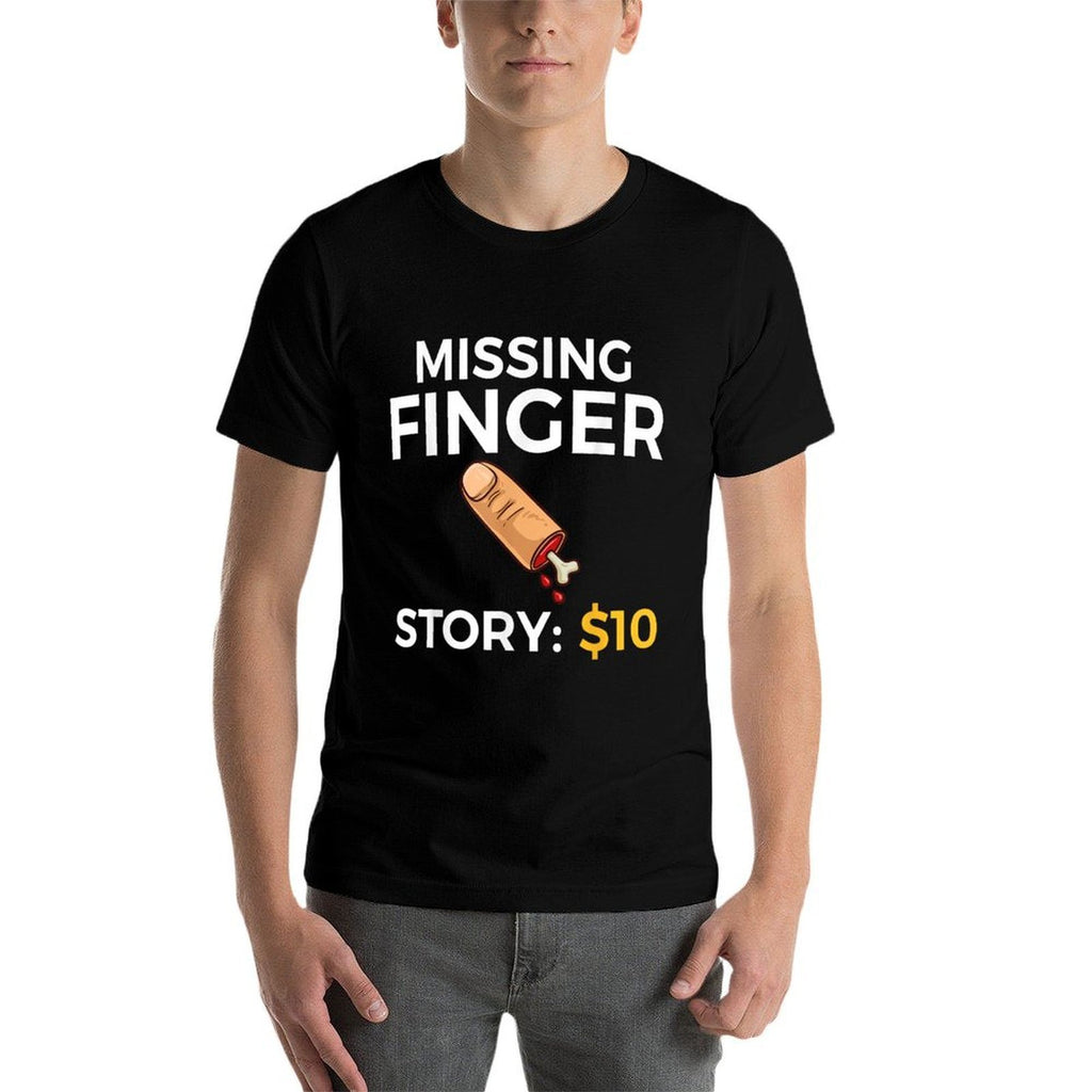 Missing Finger Prosthetic Amputation Recovery  Relaxed-fit T-Shirt