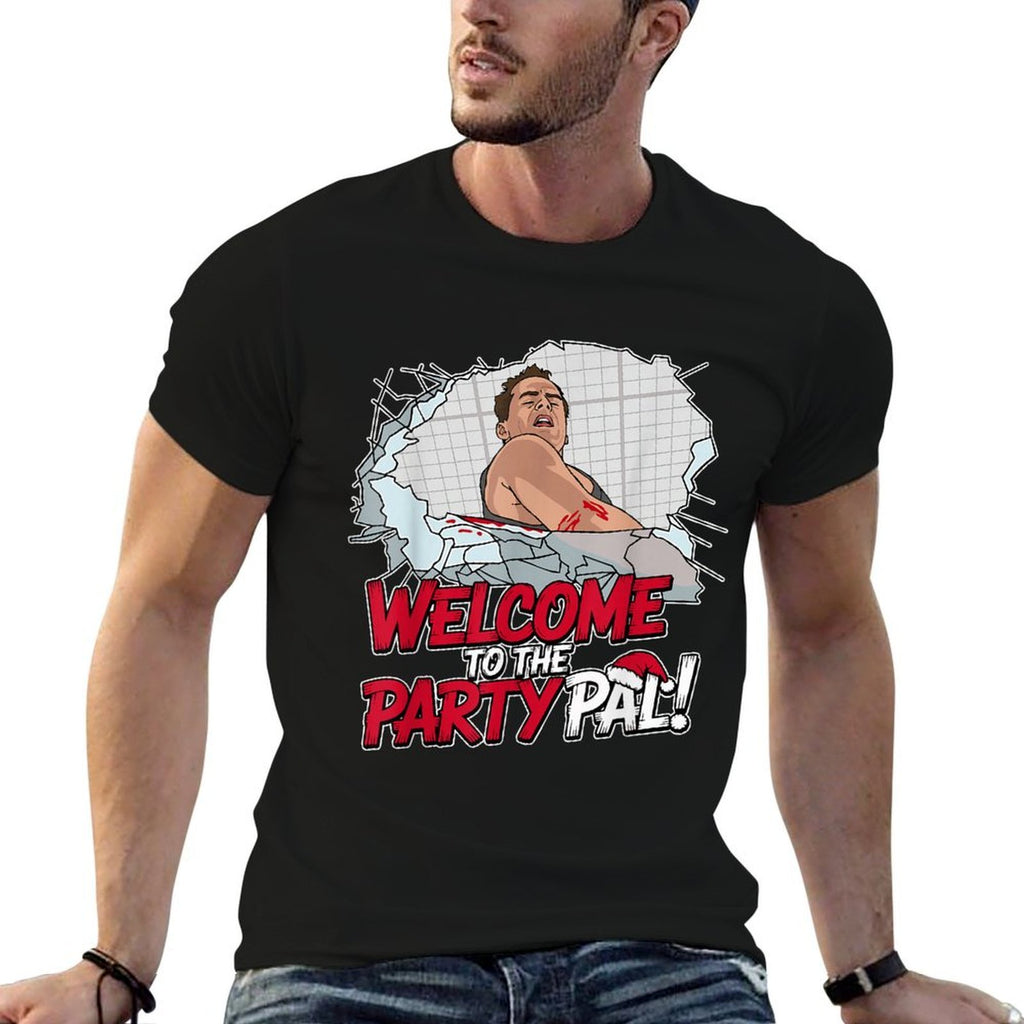 Funny Quote, Welcome to The Party! Christmas Cartoon Art  Moisture-wicking T-Shirt