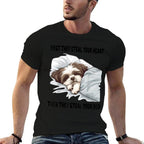Shih Tzu Sleeping Pajamas Nightgown  Polyester Blend T-Shirt