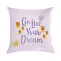 Go Live Your Dream Tangled Soft Gift Ready Throw Pillow