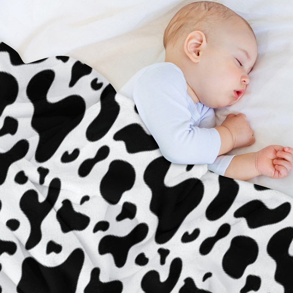 The Cow Modern Art Colors Travel-friendly Throw Blanket