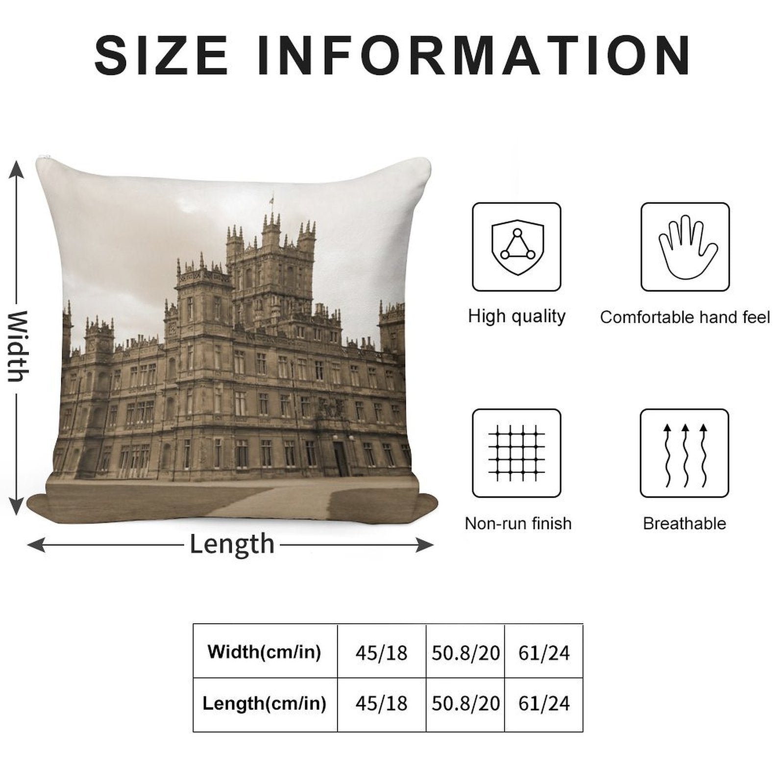 Downton Abbey Soft Ultra-Soft Texture Throw Pillow