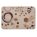 Abstract Floral Nude  Rapid-Drying Bath Mat