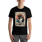 If They Talk Behind Back Fart Sigma Wolf Japanese Meme  Lightweight T-Shirt