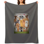 Cute Dogs Machine-washable Throw Blanket