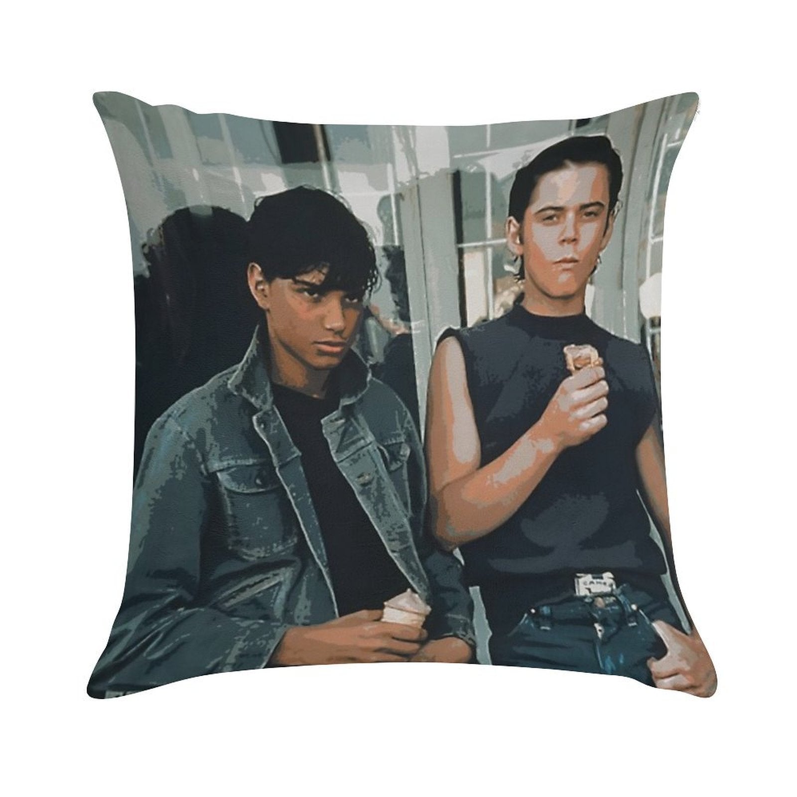 The Outsiders, Greaser, Greasers, Pony Boy, Ponyboy Curtis, C Thomas Howell, Stay Gold, Do It for Johnny, Johnny Cade, Ralph Mac Soft Durable Construction Throw Pillow