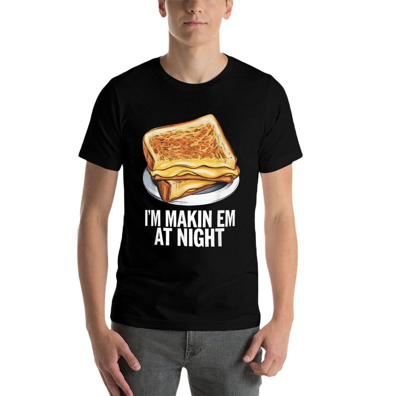Im Makin Em At Night - Grilled Cheese Sandwich Lover  Trendy Pattern T-Shirt