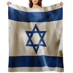 Israel Flag Travel-friendly Throw Blanket