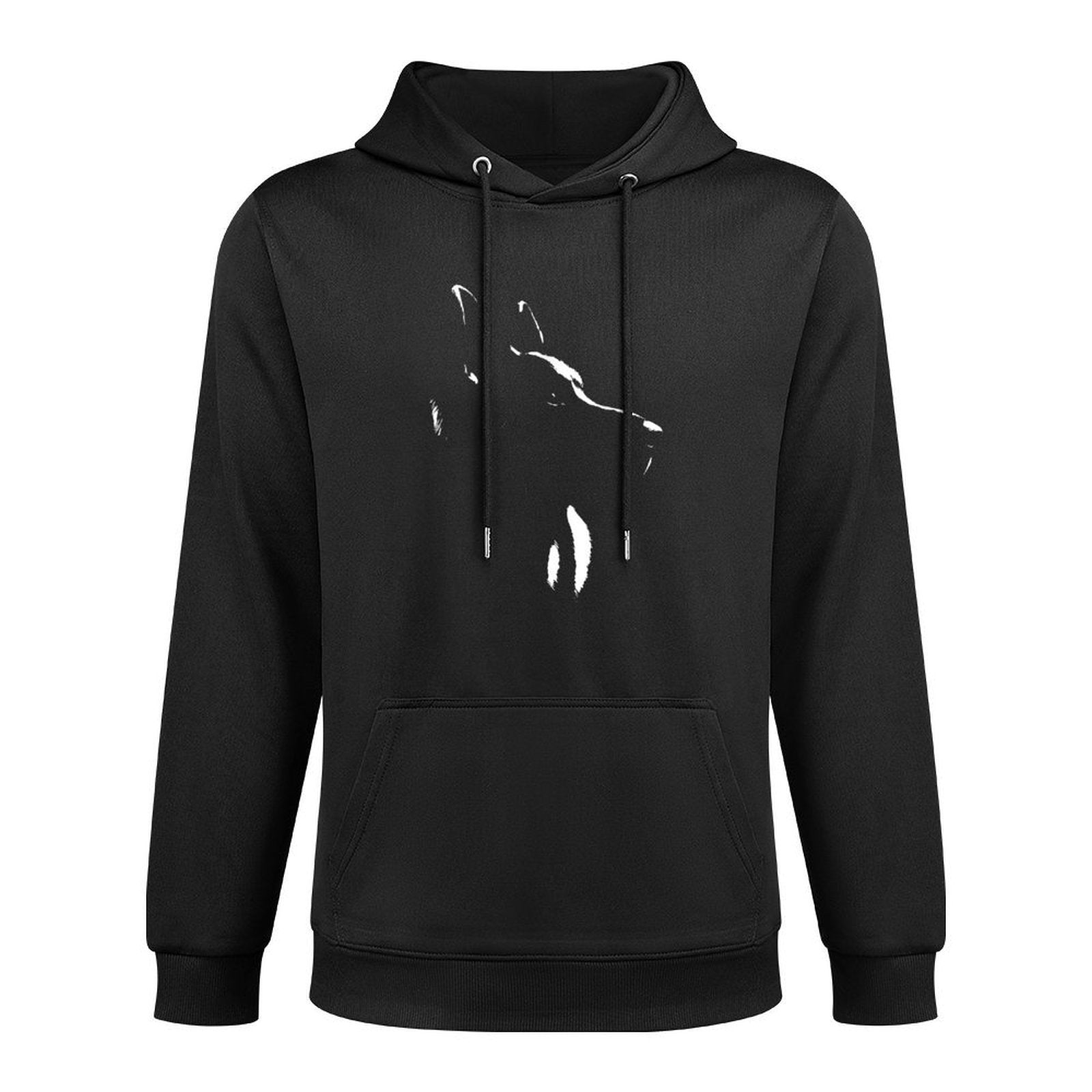 German Shepherd Silhouette Graphic For Men Women Pilling-Resistant Hoodie
