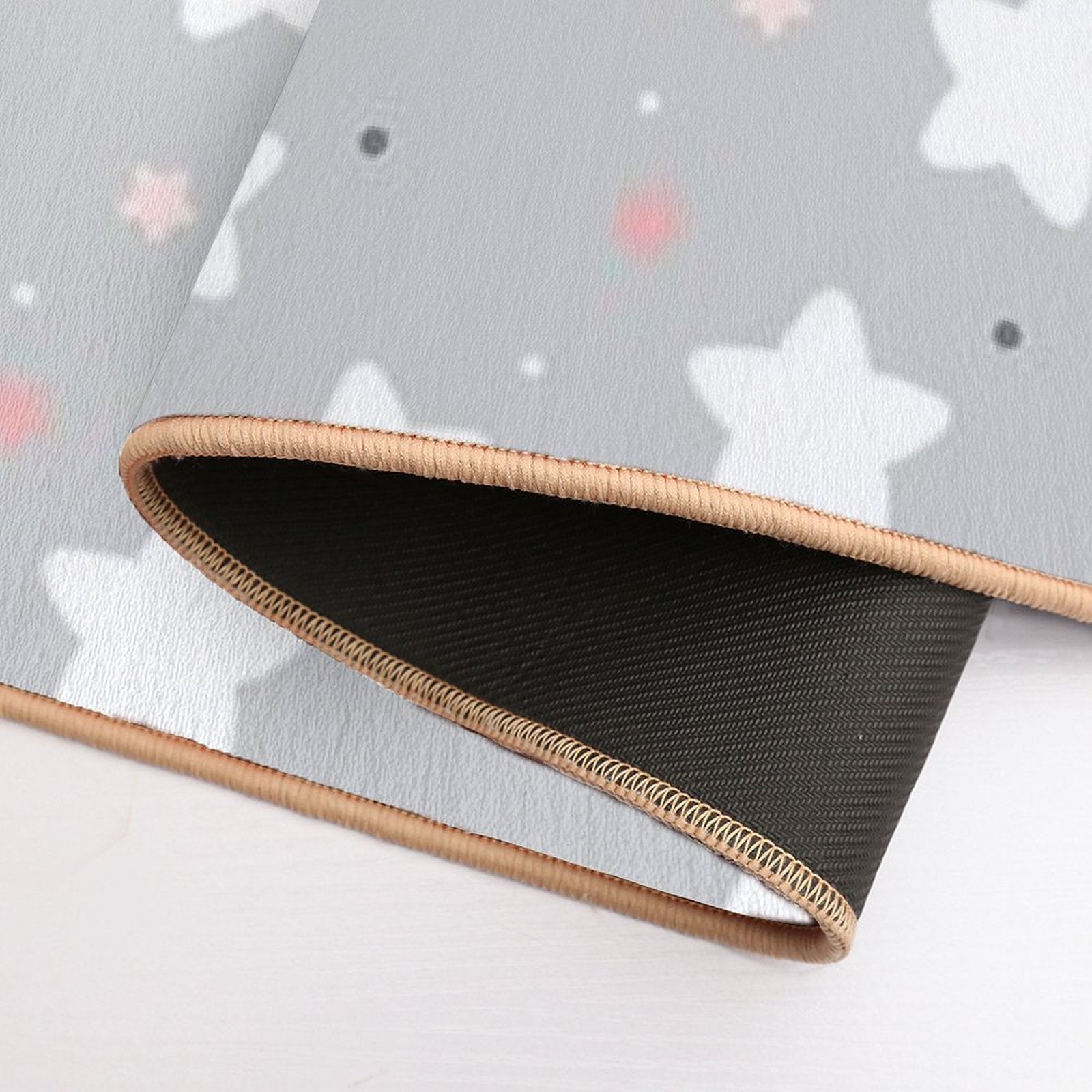 Cute White Star Pattern  Non-Slip Bath Mat