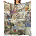 Codex Seraphinianus Velvety-soft Throw Blanket
