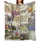 Codex Seraphinianus Velvety-soft Throw Blanket