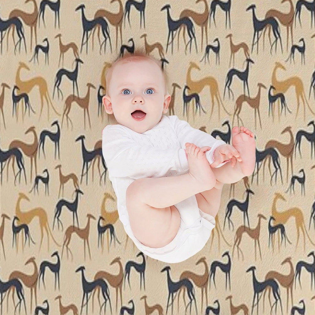 Galgos in Brown Quick-dry Throw Blanket