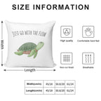 Just Go with The Flow Soft Style Accent Throw Pillow